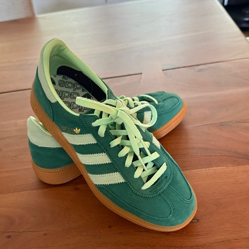 Adidas Spezial Green/Mint Suede Sneakers  and Gum Sole